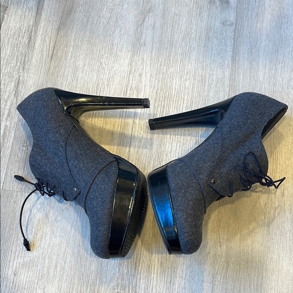 Stuart Weitzman Tweed heels Booties Grey Size 9 - Picture 6 of 12